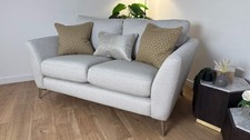 DFS The Libby 2 Seater Fabric Sofa in Silver