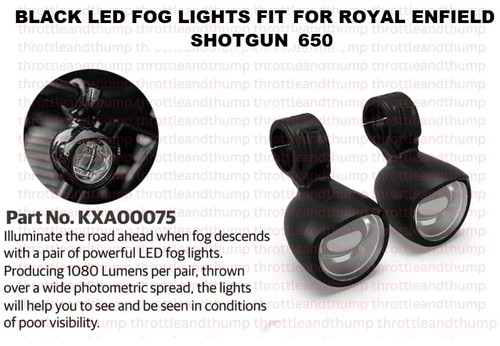 Black led fog - led, for
