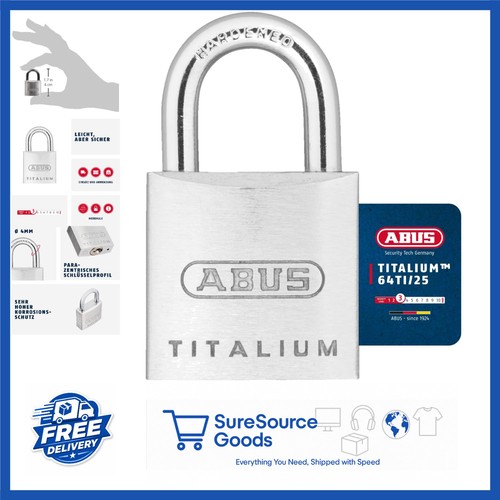 Lightweight padlock 64ti - lightweight, 64ti/25
