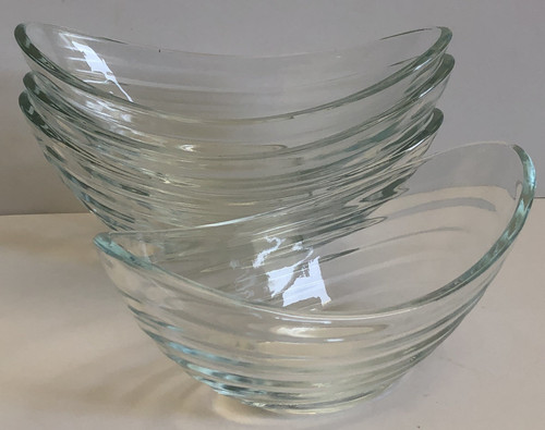 Glass serving boat - serving, bowls