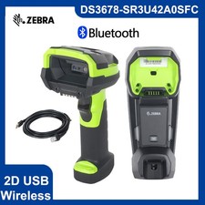 Zebra DS3678-SR3U42A0SFC 2D Wireless Handheld Barcode Scanner with Cradle & PSU