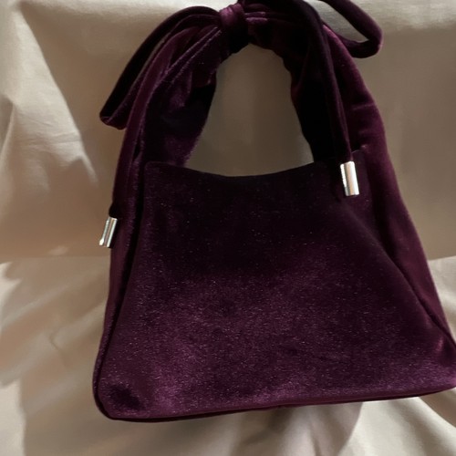Next purple velvet bow top - velvet,