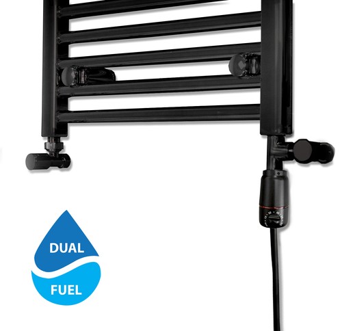 Black dual fuel radiator - black,