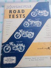 MOTORCYCLE ROAD TESTS 1949 -