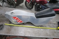 alloy petrol tank and seat (custom made) classic trials ty etc