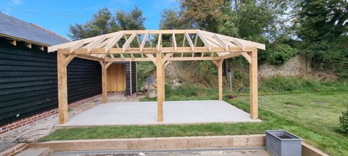 Oak gazebo kit - gazebo,