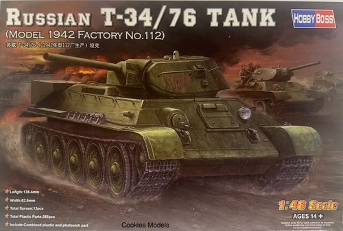 Hobbyboss russian 76 tank - t-34/76,