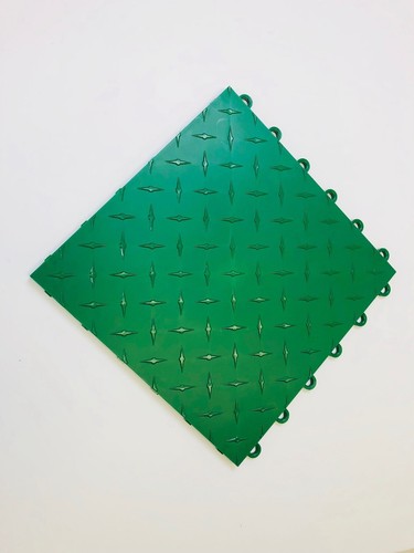 Green interlocking garage - green,