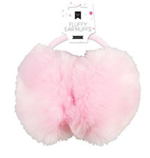 Pink Fluffy Ear Muffs Soft