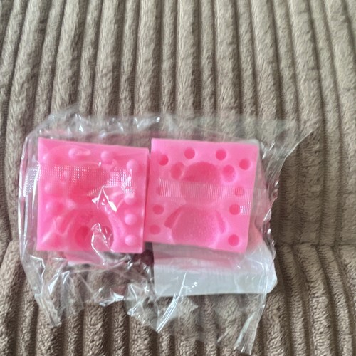 Pink silicone resin moulds - pink,