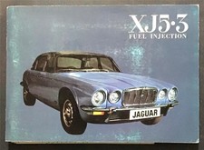 JAGUAR XJ5.3 SERIES 2 Car Drivers Handbook 1975 #E196/2 COUPE & SALOON