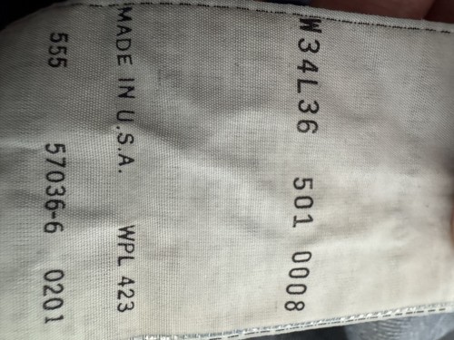 Levis 501 big 1955 36 - big,