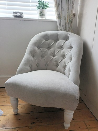 Light grey velvet - , button