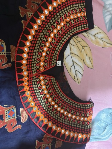 Indian style short embroidered - indian,