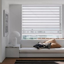 Zebra Roller Blinds Ready to Use Day & Night 50-230cm Width 150cm Drop 6 Colours