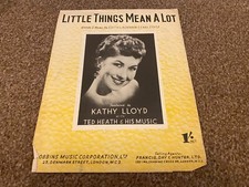 MLF10 SHEET MUSIC - LITTLE THINGS MEAN A LOT - KATHY LLOYD