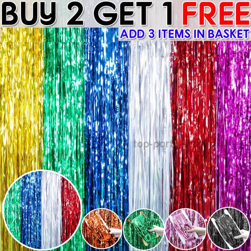 Foil fringe tinsel - 2m-3m,
