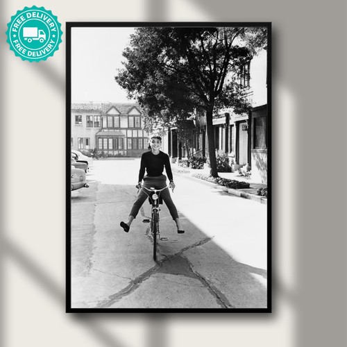Vintage audrey hepburn bicycle - audrey,