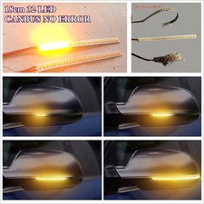 2 x 18cm Amber 32 LED Built-in