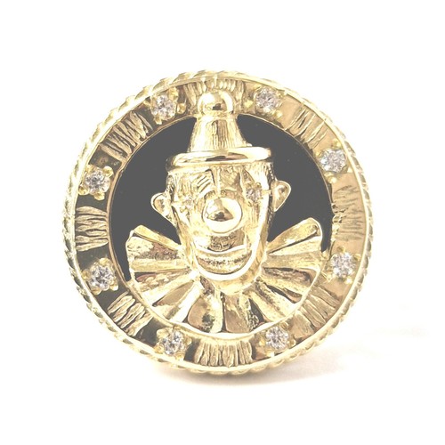 9ct gold clown ring - ring, r