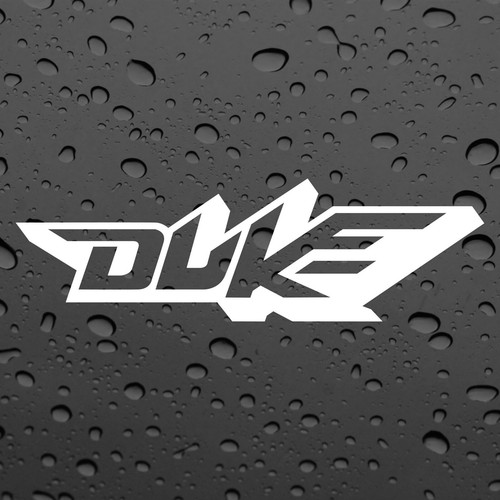 Ktm duke stickers - ktm, white