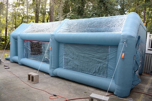Inflatable spray booth - spray,