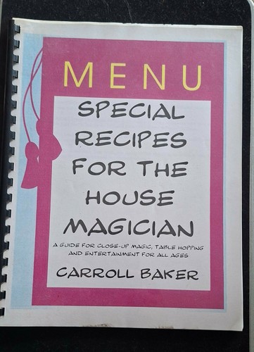 Menu special recipes for the - special,