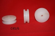 45mm Round U Groove Nylon Pulley Wheel Roller , Various Groove Size High quality