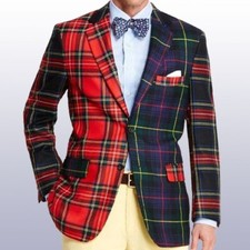 Men's Modern Tartan Jacket Fashion Tartan Coat - Scottish Wedding Tartan Jacket
