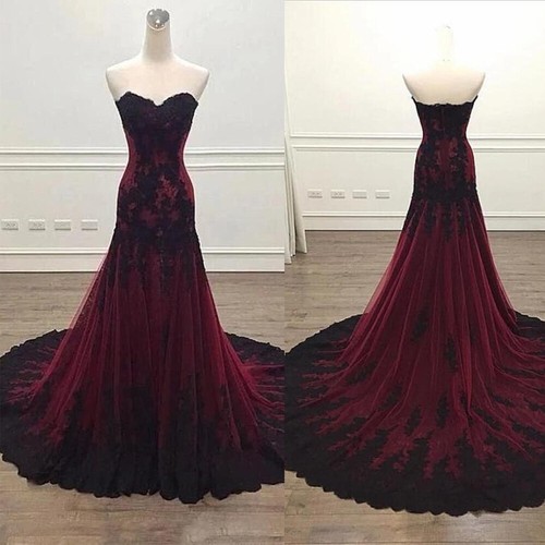 Black and burgundy - and,