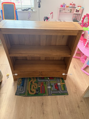 Solid oak bookcase - oak,