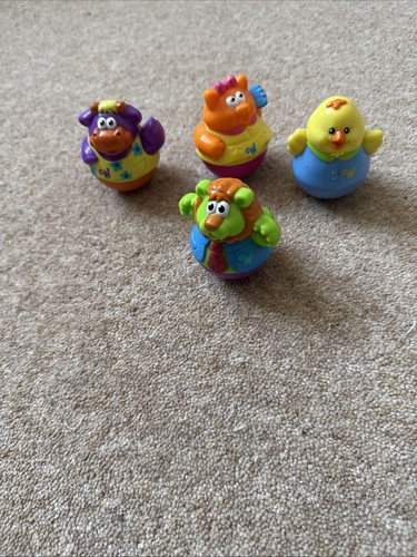 Four vintage weebles toys - vintage,