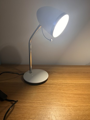 White chrome gooseneck - gooseneck, desk