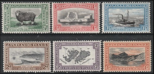 Falkland islands sg127 132 - islands, sg127/132