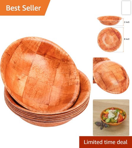 Pack wooden salad bowls 8 - pack,