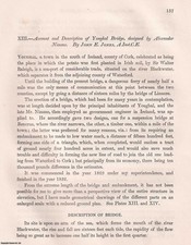 ACCOUNT & DESCRIPTION OF YOUGHAL BRIDGE, IRELAND. DESIGNED BY ALEXANDER NIMMO. A