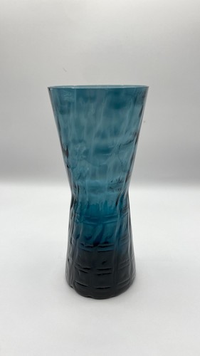 Blue glass vase swedish - vase,