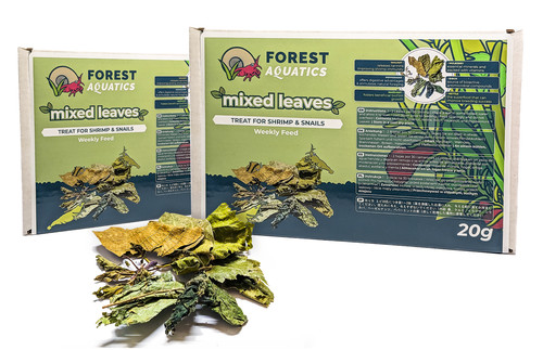 Mixed leaves cherry shrimp - leaves,
