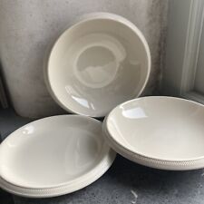 2 x Wedgwood Cream Weekday Weekend Queens Ware Bowls 8.25" + 1 x 8” Side Plate