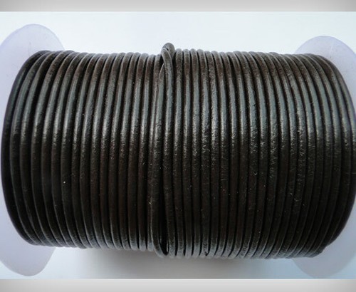 Leather cord round 5 2 - round, 1,