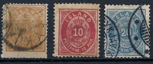 Iceland stamps 1876 - stamps, yellow
