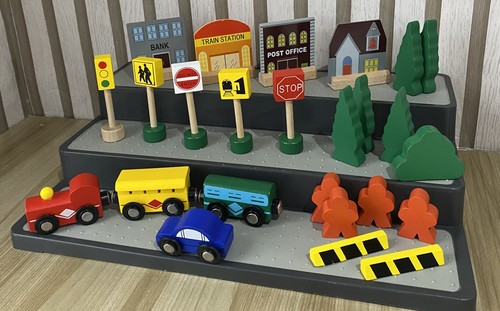 Wooden train track accessories - track,