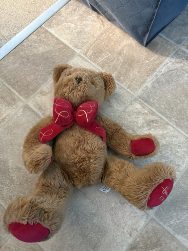 1997 harrods bear with - with, red