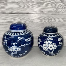 X2 Chinese Blue & White Prunus