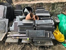 stafforshire blue ridge tiles roll top and square