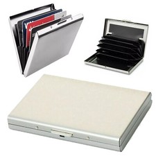 RFID Blocking Credit Card Holder Aluminum Protector Metal Wallet Thin Case Box