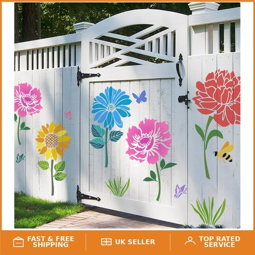 Large floral stencils kit - floral,
