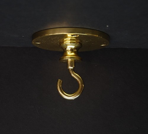 Heavy duty brass ceiling - heavy, hook