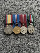 Gulf War, Golden Jubilee, Diamond Jubilee, VRSM Full Size Court Mounted Medals