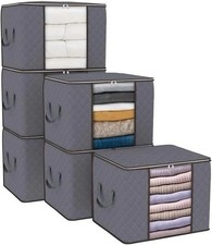 Storage Organizer Bags 90L Organizer Moth Proof Clothes Duvet Bags Zips